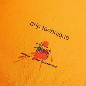 STUSSY ステューシー 90S Drip Technique Tee Orange Tシャツ オレンジ Size 【L】 【新古品・未使用品】 20809158