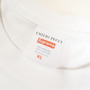 SUPREME シュプリーム ×Emilio Pucci 21SS Box Logo Tee White/Dusty Pink Tシャツ 白 Size 【XL】 【中古品-良い】 20809263