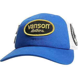 SUPREME シュプリーム ×HYSTERIC GLAMOUR×VANSON 24AW Leathers Mesh Back 6-Panel Blue メッシュキャップ 青 Size 【フリー】 【新古品・未使用品】 20809265