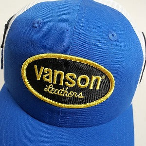 SUPREME シュプリーム ×HYSTERIC GLAMOUR×VANSON 24AW Leathers Mesh Back 6-Panel Blue メッシュキャップ 青 Size 【フリー】 【新古品・未使用品】 20809265