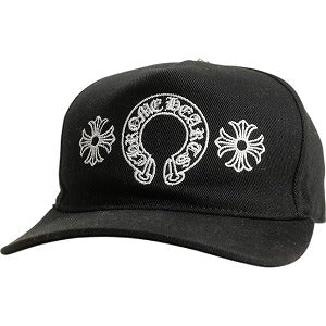 CHROME HEARTS クロム・ハーツ HORSESHOE CROSS BSBL CAP DENIM BLACK キャップ 黒 Size 【フリー】 【中古品-良い】 20809334