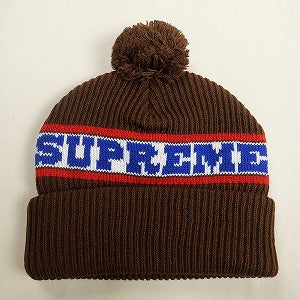 SUPREME シュプリーム 24AW Big Stripe Beanie Brown ビーニー 茶 Size 【フリー】 【新古品・未使用品】 20809390