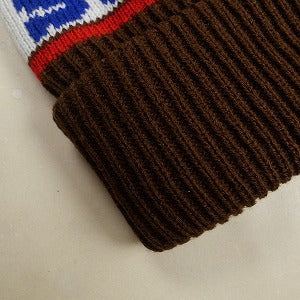 SUPREME シュプリーム 24AW Big Stripe Beanie Brown ビーニー 茶 Size 【フリー】 【新古品・未使用品】 20809390