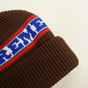 SUPREME シュプリーム 24AW Big Stripe Beanie Brown ビーニー 茶 Size 【フリー】 【新古品・未使用品】 20809390