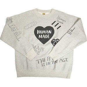 HUMAN MADE ヒューマンメイド 24AW GRAFFITI SWEATSHIRT GRAY クルーネックスウェット 灰 Size 【M】 【新古品・未使用品】 20809424