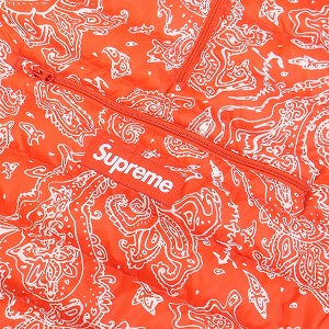 SUPREME シュプリーム 22AW Micro Down Half Zip Hooded Pullover Red Paisley ジャケット 赤 Size 【L】 【新古品・未使用品】 20809453