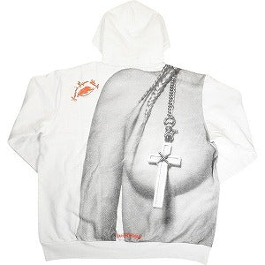 CHROME HEARTS クロム・ハーツ CH+LLS U HOOD PULLOVER LAURIE LYNN WHITE パーカー 白 Size 【L】 【新古品・未使用品】 20809498