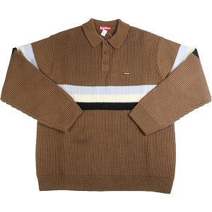 SUPREME シュプリーム 23AW Small Box Polo Sweater Dark Brown ニット 茶 Size 【M】 【新古品・未使用品】 20809570