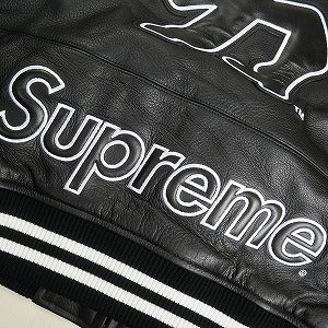 SUPREME シュプリーム ×New York Yankees 22AW Kanji Leather Varsity Jacket Black スタジャン 黒 Size 【XL】 【新古品・未使用品】 20809598