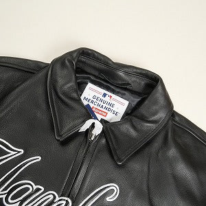 SUPREME シュプリーム ×New York Yankees 22AW Kanji Leather Varsity Jacket Black スタジャン 黒 Size 【XL】 【新古品・未使用品】 20809598