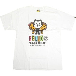 A BATHING APE ア ベイシング エイプ ×FELIX かくれんぼマイロTシャツ 白 Size 【M】 【新古品・未使用品】 20809615