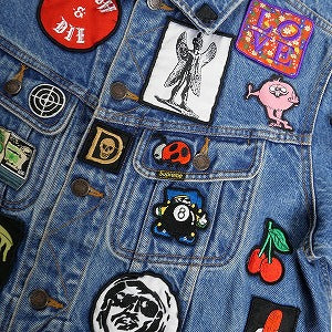 SUPREME シュプリーム 18SS Patches Denim Trucker Jacket Blue デニムジャケット インディゴ Size 【S】 【新古品・未使用品】 20809670