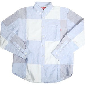 SUPREME シュプリーム 20AW Patchwork Oxford Shirt Blue 長袖シャツ 青 Size 【S】 【中古品-良い】 20809680