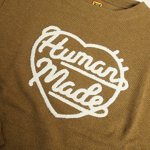 HUMAN MADE ヒューマンメイド 24AW HEART KNIT SWEATER BROWN HM28CS018 ハートセーター 茶 Size 【M】 【新古品・未使用品】 20809705