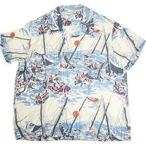 At Last ＆ Co アットラスト/BUTCHER PRODUCTS ブッチャープロダクツ HAWAIIAN SHIRT S-S YACHT WHITE 半袖ハワイアンシャツ 白 Size 【16.5】 【中古品-ほぼ新品】 20809868