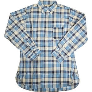 At Last ＆ Co アットラスト/BUTCHER PRODUCTS ブッチャープロダクツ CHECK SHIRT B.D BLUE 長袖シャツ 青 Size 【14.5】 【新古品・未使用品】 20809871