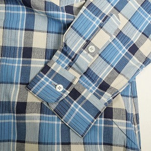 At Last ＆ Co アットラスト/BUTCHER PRODUCTS ブッチャープロダクツ CHECK SHIRT B.D BLUE 長袖シャツ 青 Size 【14.5】 【新古品・未使用品】 20809871