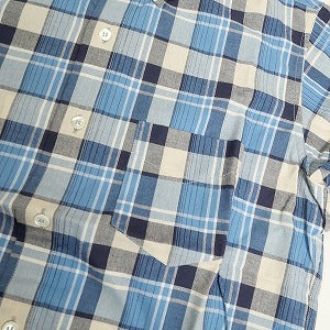 At Last ＆ Co アットラスト/BUTCHER PRODUCTS ブッチャープロダクツ CHECK SHIRT B.D BLUE 長袖シャツ 青 Size 【14.5】 【新古品・未使用品】 20809871