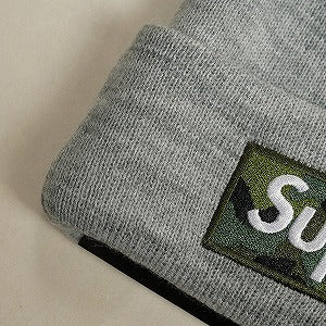 SUPREME シュプリーム 23AW New Era Box Logo Beanie Ash Grey ボックスロゴビーニー 灰 Size 【フリー】 【新古品・未使用品】 20809892