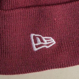 SUPREME シュプリーム 21AW New Era Box Logo Beanie Plum BOXロゴビーニー エンジ Size 【フリー】 【新古品・未使用品】 20809906