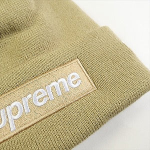 SUPREME シュプリーム 23AW New Era Box Logo Beanie Dark Sand ボックスロゴビーニー サンド Size 【フリー】 【新古品・未使用品】 20809909