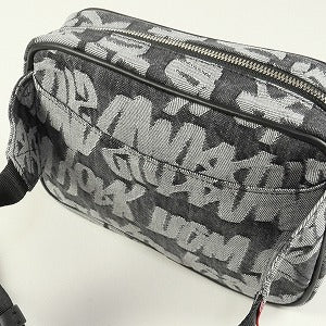 SUPREME シュプリーム 22SS Fat Tip Jacquard Denim Waist Bag Black ウエストバッグ 黒 Size 【フリー】 【新古品・未使用品】 20809925