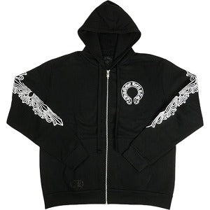 CHROME HEARTS クロム・ハーツ HORSESHOE FULL ZIP HOODIE BLACK ジップパーカー 黒 Size 【XL】 【新古品・未使用品】 20810034