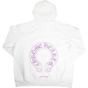 CHROME HEARTS クロム・ハーツ Purple Glitter Horseshoe Hoodie White オンライン限定パーカー 白紫 Size 【L】 【新古品・未使用品】 20810038