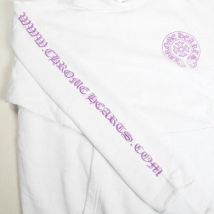 CHROME HEARTS クロム・ハーツ Purple Glitter Horseshoe Hoodie White オンライン限定パーカー 白紫 Size 【L】 【新古品・未使用品】 20810038