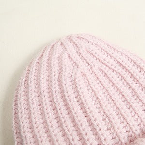 SUPREME シュプリーム 24AW Classic Logo Chunky Ribbed Beanie Light Pink ビーニー ピンク Size 【フリー】 【新古品・未使用品】 20810066