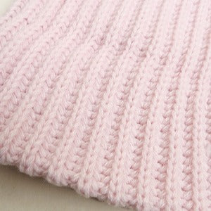 SUPREME シュプリーム 24AW Classic Logo Chunky Ribbed Beanie Light Pink ビーニー ピンク Size 【フリー】 【新古品・未使用品】 20810066