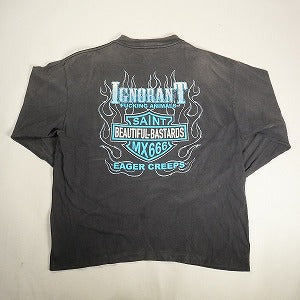 SAINT MICHAEL セント マイケル LS TEE/BTFL BASTARS / BLK ロンT 黒 Size 【XL】 【新古品・未使用品】 20810445