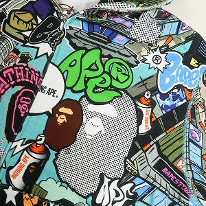 A BATHING APE ア ベイシング エイプ COMIC ART SHARK ZIP HOODIE MULTI パーカー マルチ Size 【L】 【新古品・未使用品】 20810491