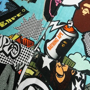 A BATHING APE ア ベイシング エイプ COMIC ART SHARK ZIP HOODIE MULTI パーカー マルチ Size 【L】 【新古品・未使用品】 20810491