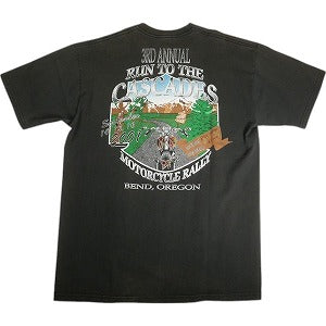 VINTAGE ヴィンテージ Harley-Davidson 01's 3RD ANNUAL RUN TO THE CASCADES TEE Tシャツ 黒 Size 【XL相当】 【中古品-良い】 20810575