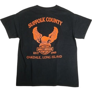 VINTAGE ヴィンテージ Harley-Davidson OAKDALE SUFFOLK COUNTRY TEE Tシャツ 黒 Size 【M相当】 【中古品-良い】 20810577