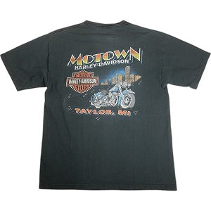 VINTAGE ヴィンテージ Harley-Davidson MOTOWN TAYLOR MI TEE Tシャツ 黒 Size 【L相当】 【中古品-良い】 20810578