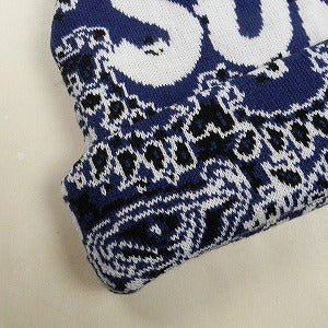 SUPREME シュプリーム 24AW Big Logo Beanie Navy Bandana ビーニー 紺 Size 【フリー】 【新古品・未使用品】 20810644