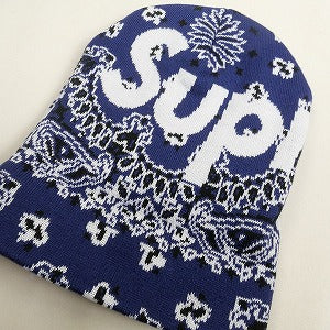 SUPREME シュプリーム 24AW Big Logo Beanie Navy Bandana ビーニー 紺 Size 【フリー】 【新古品・未使用品】 20810644