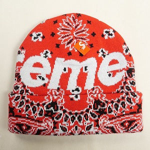 SUPREME シュプリーム 24AW Big Logo Beanie Red Bandana ビーニー 赤 Size 【フリー】 【新古品・未使用品】 20810645