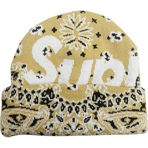 SUPREME シュプリーム 24AW Big Logo Beanie Tan Bandana ビーニー タン Size 【フリー】 【新古品・未使用品】 20810646