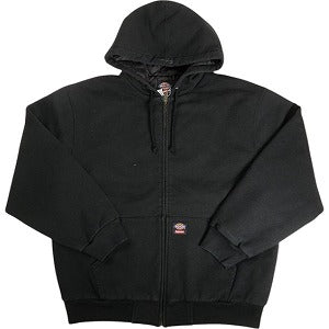 SUPREME シュプリーム ×Dickies 24AW Quilted Lined Zip Up Hooded Sweatshirt Black ジップパーカー 黒 Size 【L】 【新古品・未使用品】 20810648