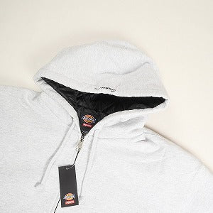 SUPREME シュプリーム ×Dickies 24AW Quilted Lined Zip Up Hooded Sweatshirt Ash Grey ジップパーカー 薄灰 Size 【L】 【新古品・未使用品】 20810649