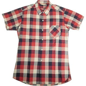 At Last ＆ Co アットラスト/BUTCHER PRODUCTS ブッチャープロダクツ CHECK SHIRT B.D S-S 半袖シャツ 赤 Size 【15】 【中古品-良い】 20810691