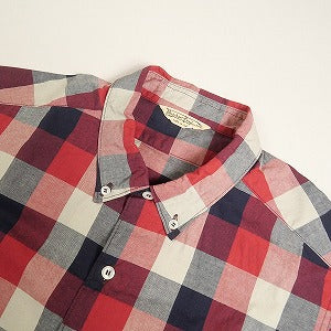 At Last ＆ Co アットラスト/BUTCHER PRODUCTS ブッチャープロダクツ CHECK SHIRT B.D S-S 半袖シャツ 赤 Size 【15】 【中古品-良い】 20810691