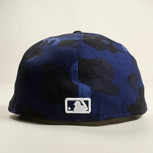 A BATHING APE ア ベイシング エイプ ×MLB NEW YORK YANKEES NEW ERA CAP ニューエラキャップ 紺 Size 【7　1/2(L)】 【新古品・未使用品】 20810726