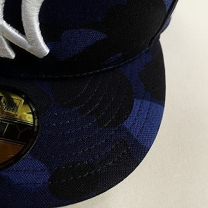 A BATHING APE ア ベイシング エイプ ×MLB NEW YORK YANKEES NEW ERA CAP ニューエラキャップ 紺 Size 【7　1/2(L)】 【新古品・未使用品】 20810726