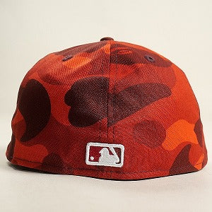 A BATHING APE ア ベイシング エイプ ×MLB ANGELS NEW ERA CAP ニューエラキャップ 赤 Size 【7　1/2(L)】 【新古品・未使用品】 20810727