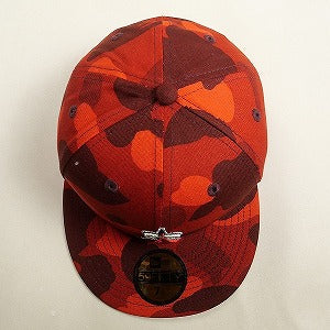 A BATHING APE ア ベイシング エイプ ×MLB ANGELS NEW ERA CAP ニューエラキャップ 赤 Size 【7　1/2(L)】 【新古品・未使用品】 20810727