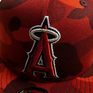 A BATHING APE ア ベイシング エイプ ×MLB ANGELS NEW ERA CAP ニューエラキャップ 赤 Size 【7　1/2(L)】 【新古品・未使用品】 20810727